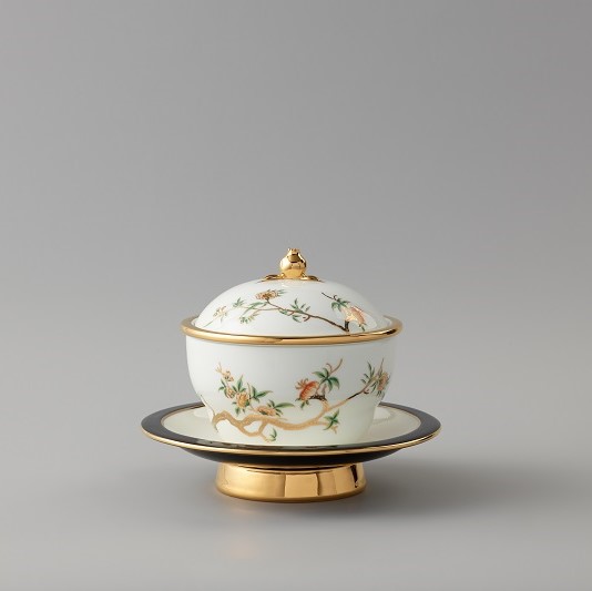 國瓷永豐源夫人瓷石榴家園四件套湯盅 國瓷永豐源夫人瓷石榴家園四件套湯盅